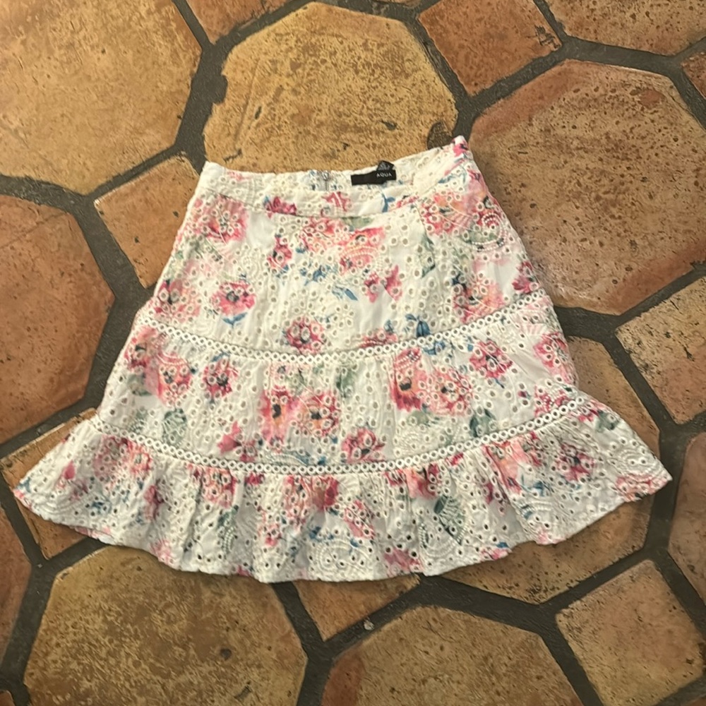 Floral High Rise Skirt